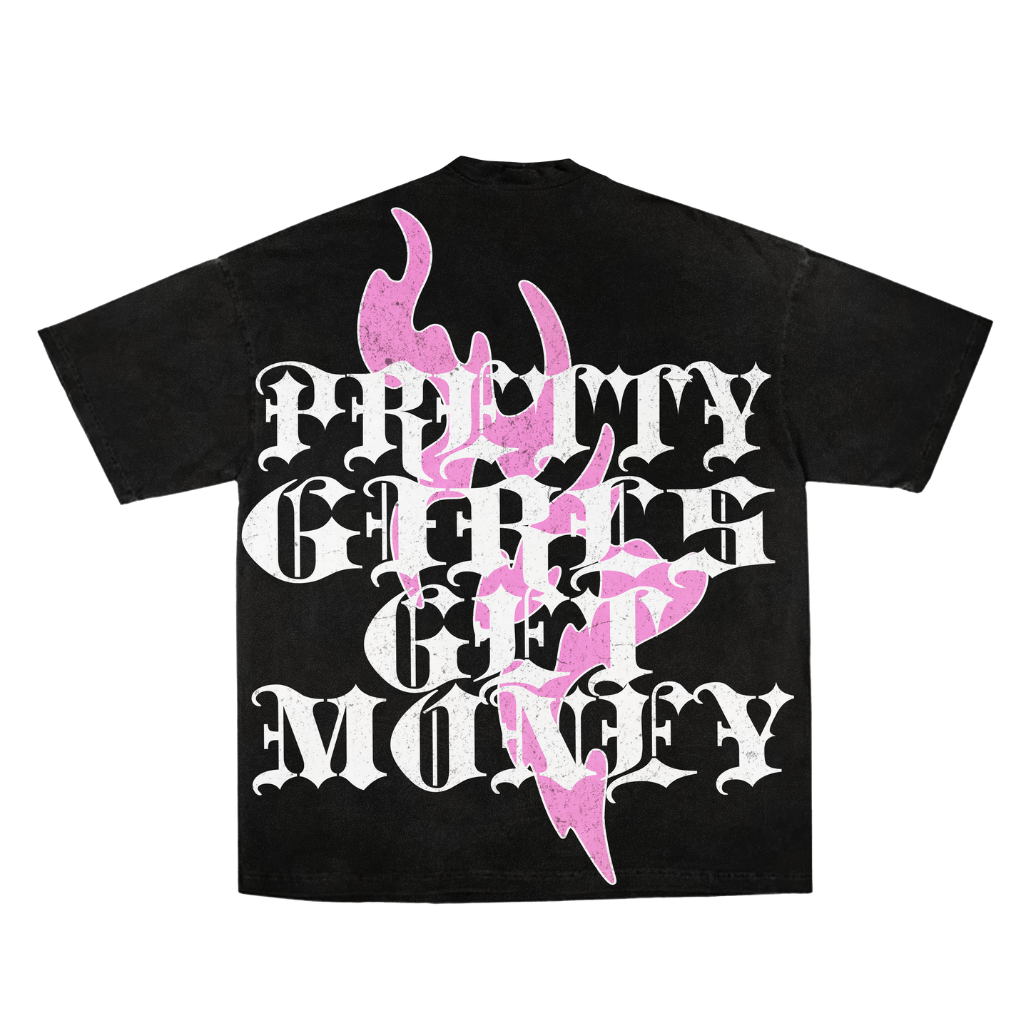 PRETTY GIRLS GET MONEY T-SHIRT (BLACK)