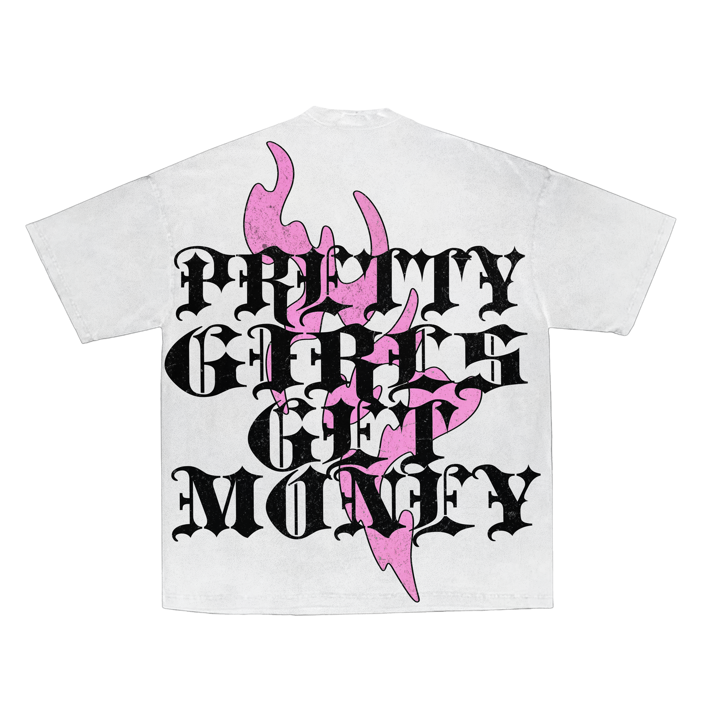 PRETTY GIRLS GET MONEY T-SHIRT (WHITE)